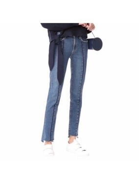 Paige distressed raw hem Julia normcore cotton bohemian denim  blue jean size 28